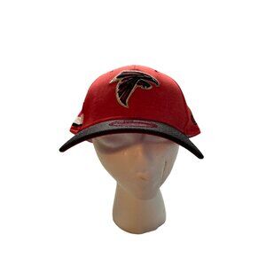 New Era NFL Mens Atlanta Falcons 39THIRTY Red Black Stretch-Fit Ball Cap L-XL